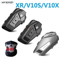 Vimoto XR/V10S/V10X Motorcycle Helmet Bluetooth Headset Intercom Multi-person Music Sharing Noise Reduction Chinese Version