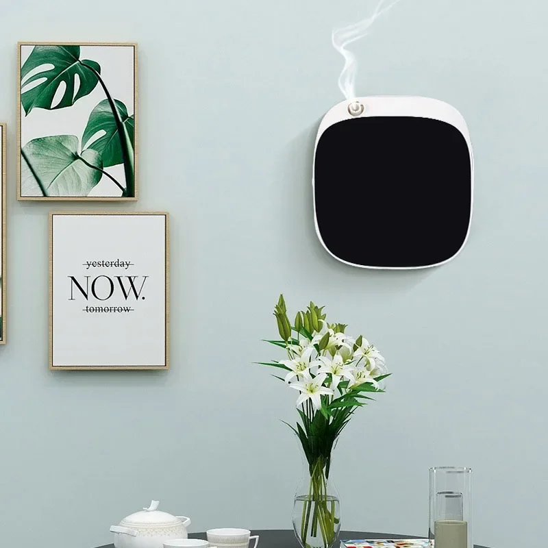 Scenta Oem Bluetooth App Geurverspreider Machine Vernevelaar Elektrische Luchtolie Diffuser Batterij Aangedreven Wand Gemonteerde Aroma Diffuser