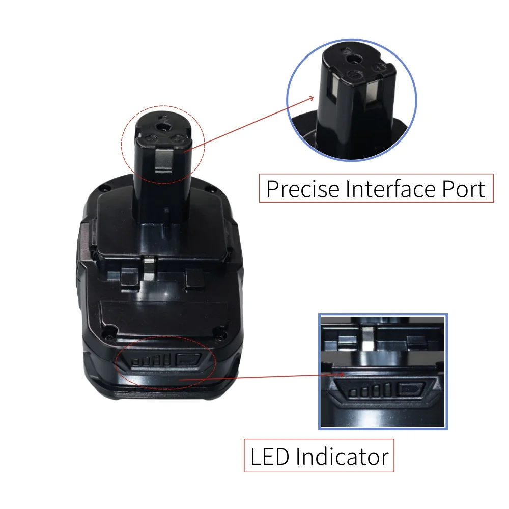 18V 5J 3000mAh Li-Ion For Ryobi Rechargeable Battery Pack P107 P105 P104 P103 P102 P108 Power Tool Battery