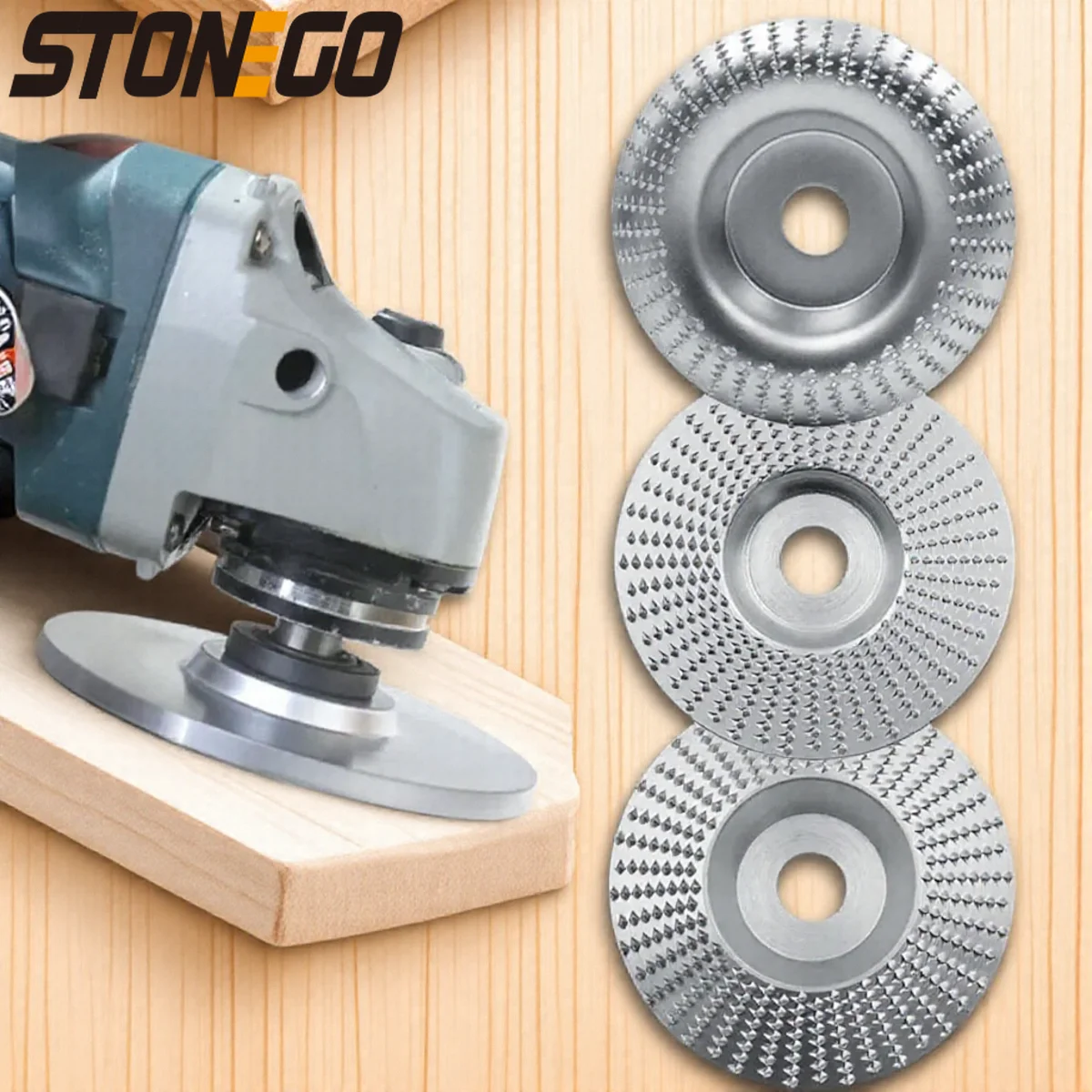 

Wood Grinding Wheel Angle Grinder Disc for Carving and Sanding Steel Curved Flat Beveled Disc Tools
