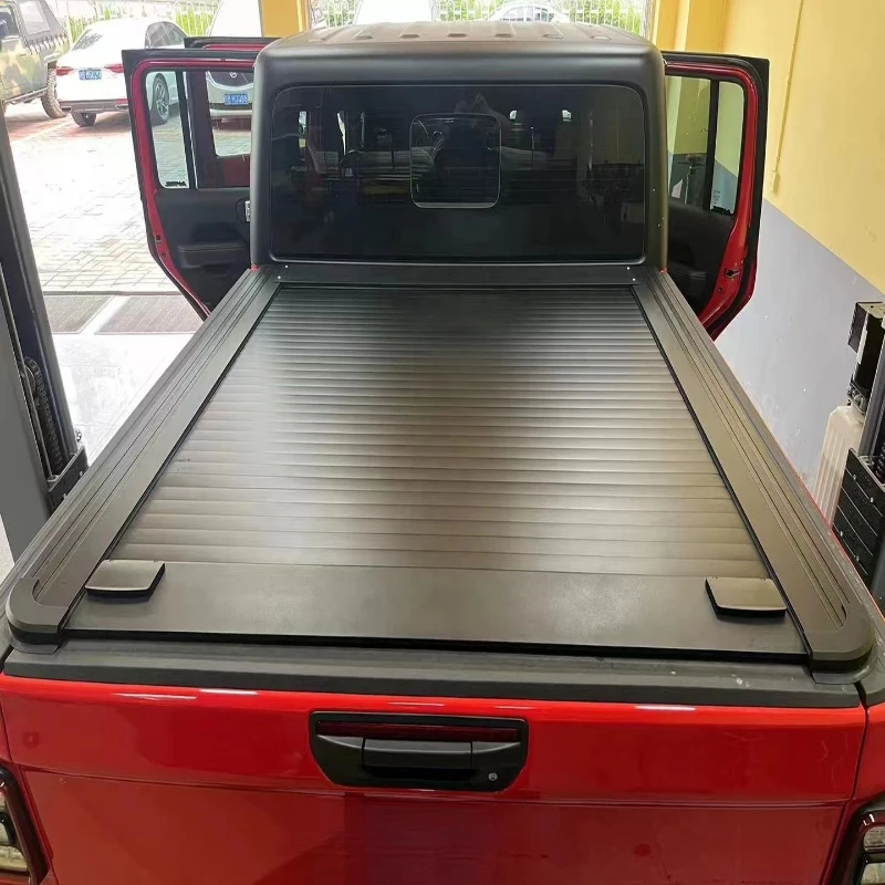 High Quality Aluminum Alloy Electric Retractable Locking Waterproof Tonneau Cover Truck Bed Pickup Accessories