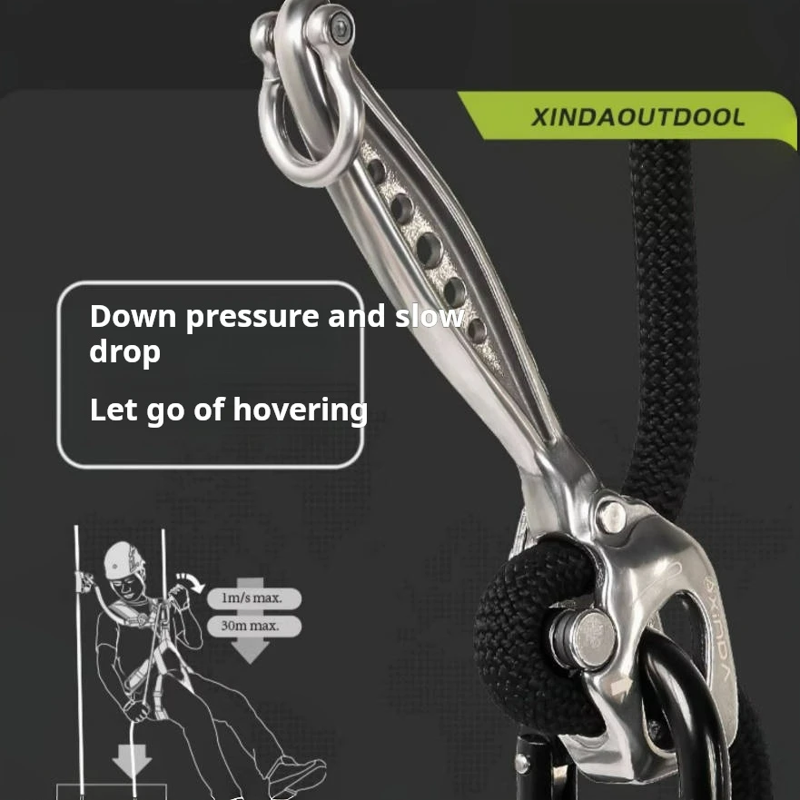 slow drop Device High altitude operation can be adjusted Descent tool outdoor Climbing Defend come down  Grab a rope equip