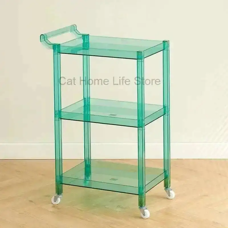 

Auxiliary Wheels Car With Hair Beauty Salon Furniture Hairdresser Cart Trolley Cosmetic Helper Dental Tool Storage Beech Nail