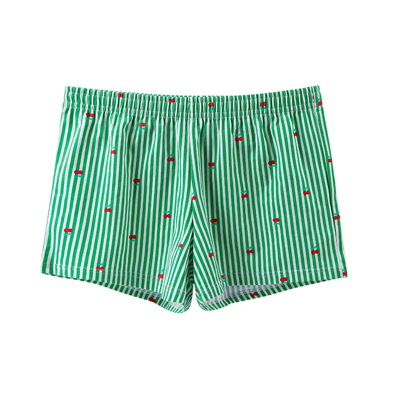 Women's Casual Shorts Summer Striped Printed Aro Pants Female Mid Waist Cotton Comfortable Breatahble Sweatpants Loose Homewear