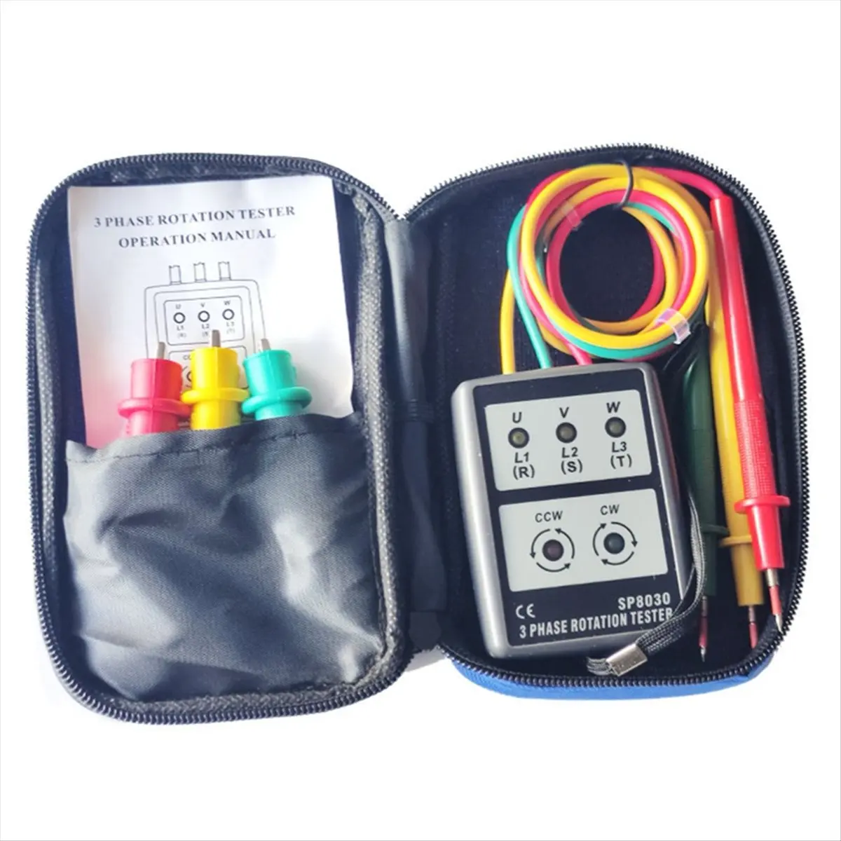 AA1495~Phase Detector Three Phase Alternating Current Phase Meter Phase-Sequence Tester Digital Phase-Order Indicator SP8030