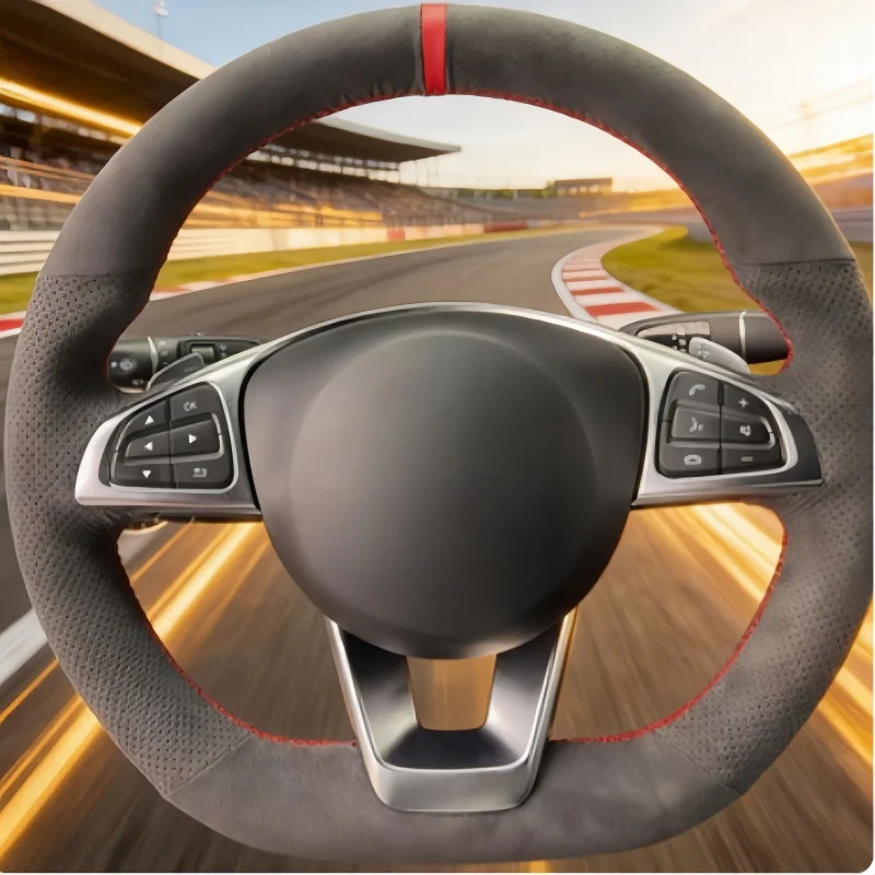 Hand-Sewn Suede Car…