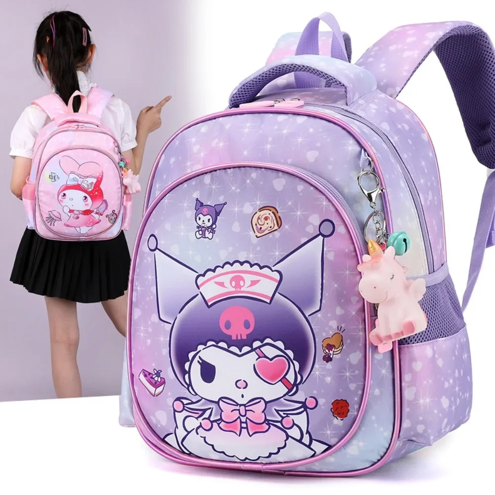 Cartoon Kulomi cute kindergarten backpack primary school students reduce the burden of spine protection schoolbag