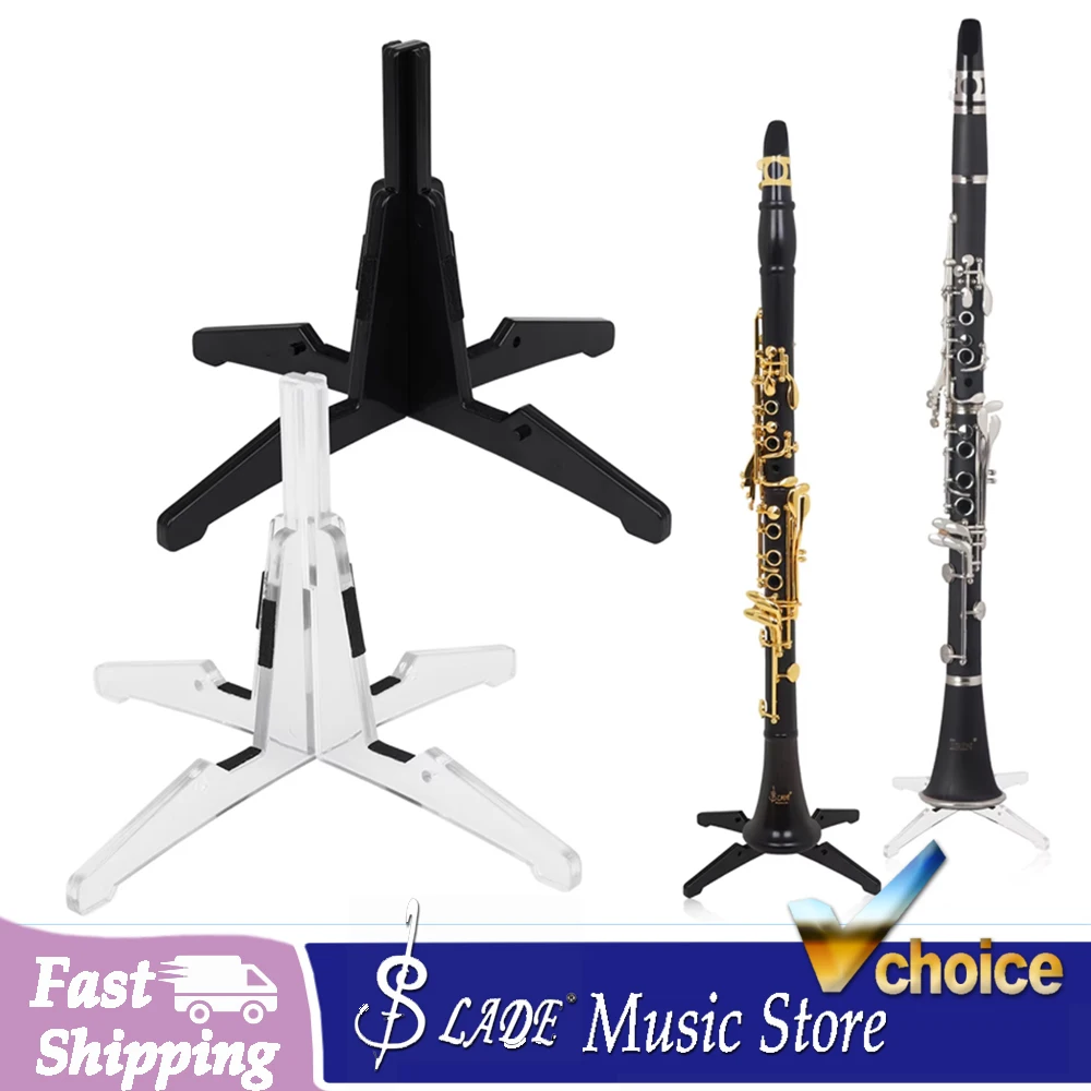 SLADE Klarinetten-ABS-Ständer Faltbarer Tragbarer Viertelständer für Klarinette Oboe Saxophon Flöte Holzblasinstrument Zubehör