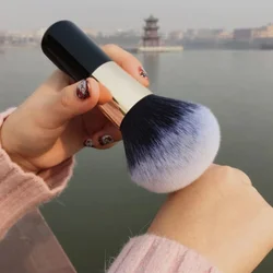 Juego de pinceles grandes de maquillaje, para aplicar base de maquillaje en polvo, suave, para rubor del rostro, cosmética profesional