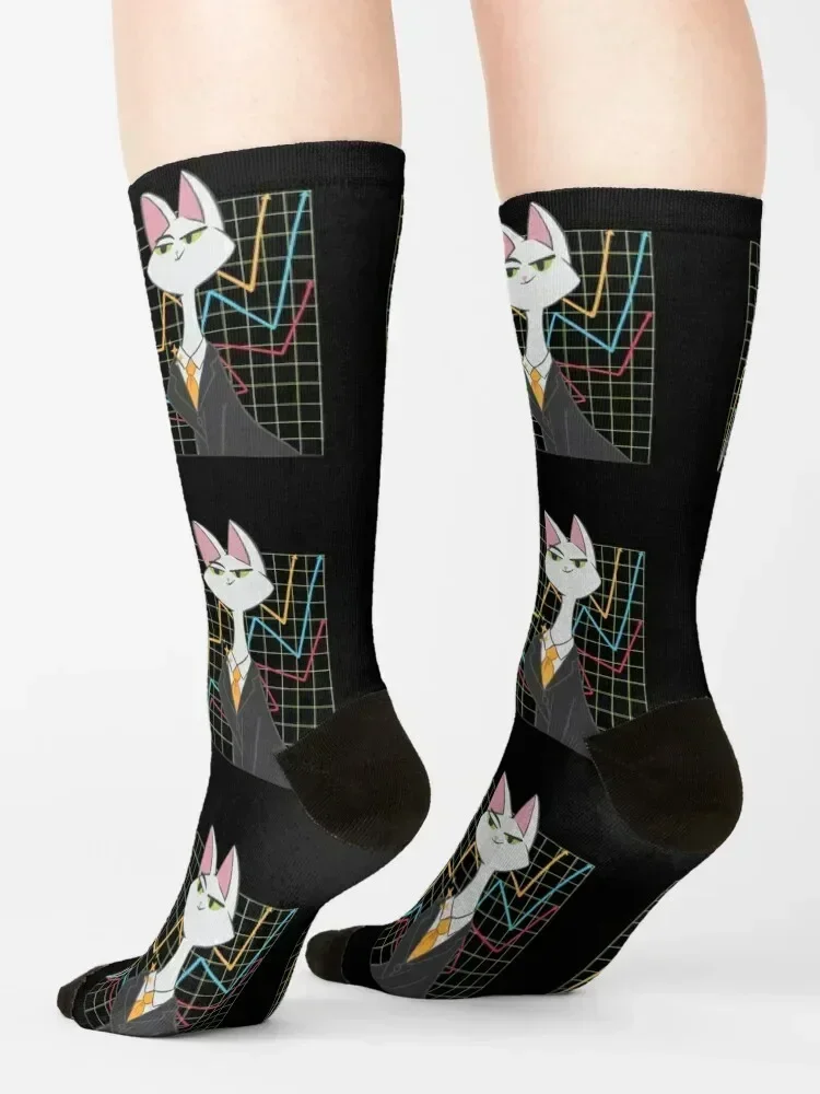 Stocks stock prices stock shares cat Socks heated cute golf Climbing Men Socks Luxury Brand Women's