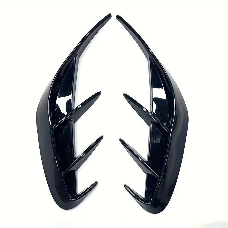1 Paar ABS Auto-Heckspoiler-Diffusoren - Seitliche Luftauslässe, Fahrzeug-Außendekor-Zubehör, Auspuffrohr-Emitters, Schlanke Lüftungsöffnungen – Detail 2