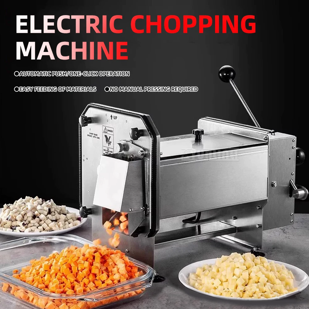 K6238 Macchina per tagliare a cubetti di verdure commerciale elettrica in acciaio inossidabile per uso cucina e ristorante
