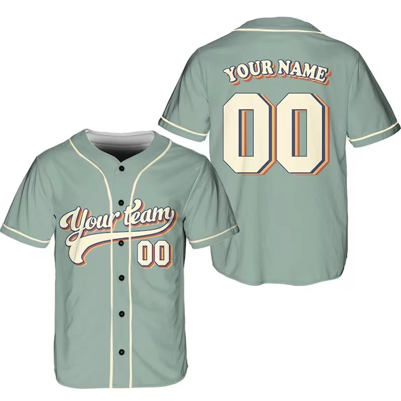 Vintage Men's Custom Baseball Jersey For Man Personalized Baseball Uniform With Printed Team Name Number Baseball Shirt Sport