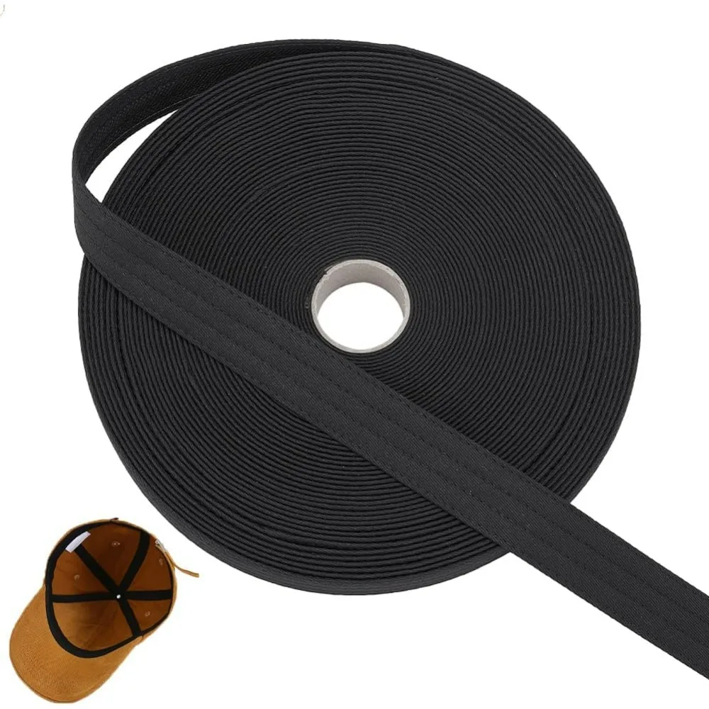 16.4Yard Golf Hat Sweat Liner with Four Lines of Indentation 1.2inch Hat Liner Tape for Baseball Tennis Hat Sewing