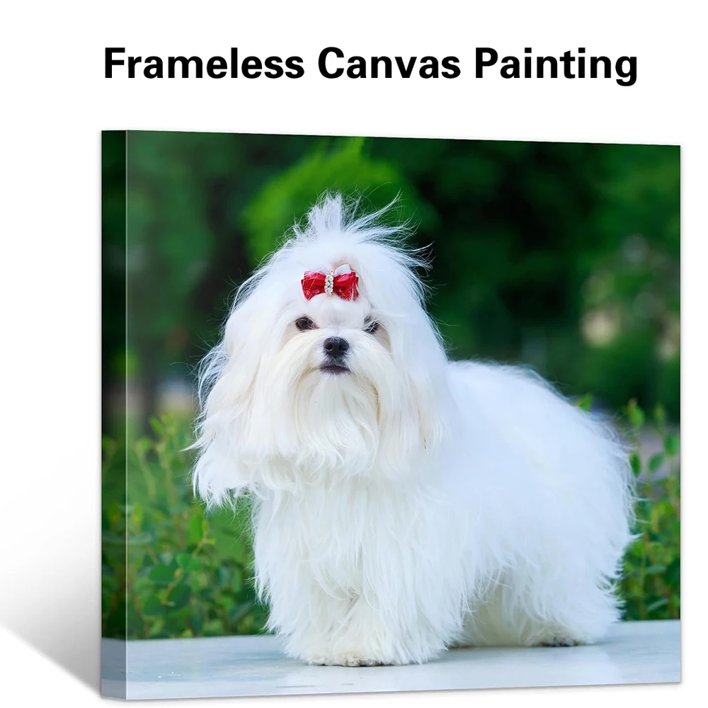 1pc Frameless Personalize Custom Photo dog Posters And Prints Posters And Prints Living Room Wall Decor