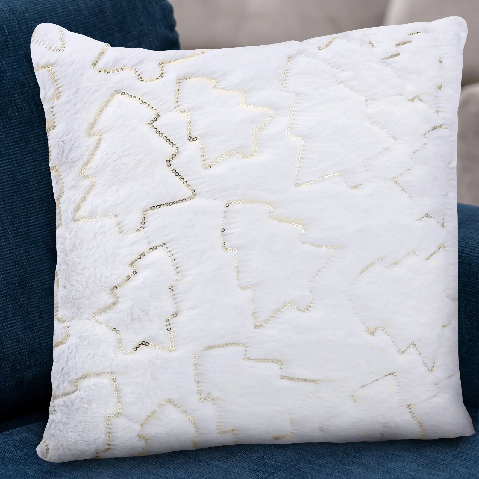 

4 pcs Throw Covers Christmas Pillowcase Home Decorative Pillow Cover Fabric Cushion Case Sofa Bed Car Pillowcase Comfortable