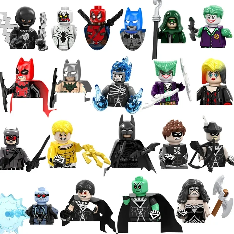 

Super Hero Clown Poison Ivy Batman Harley Quinn Catwoman Robin Bricks Cartoon Character building block Boy Birthday Present