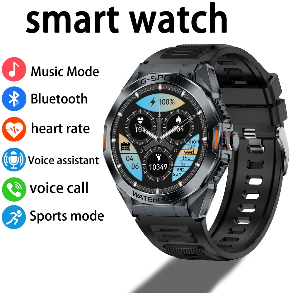 Maoyuan New Men's Smart Watch 350mAh Battery IP68 Waterproof Sleep Heart Rate and Blood Pressure Monitoring Smart Watch