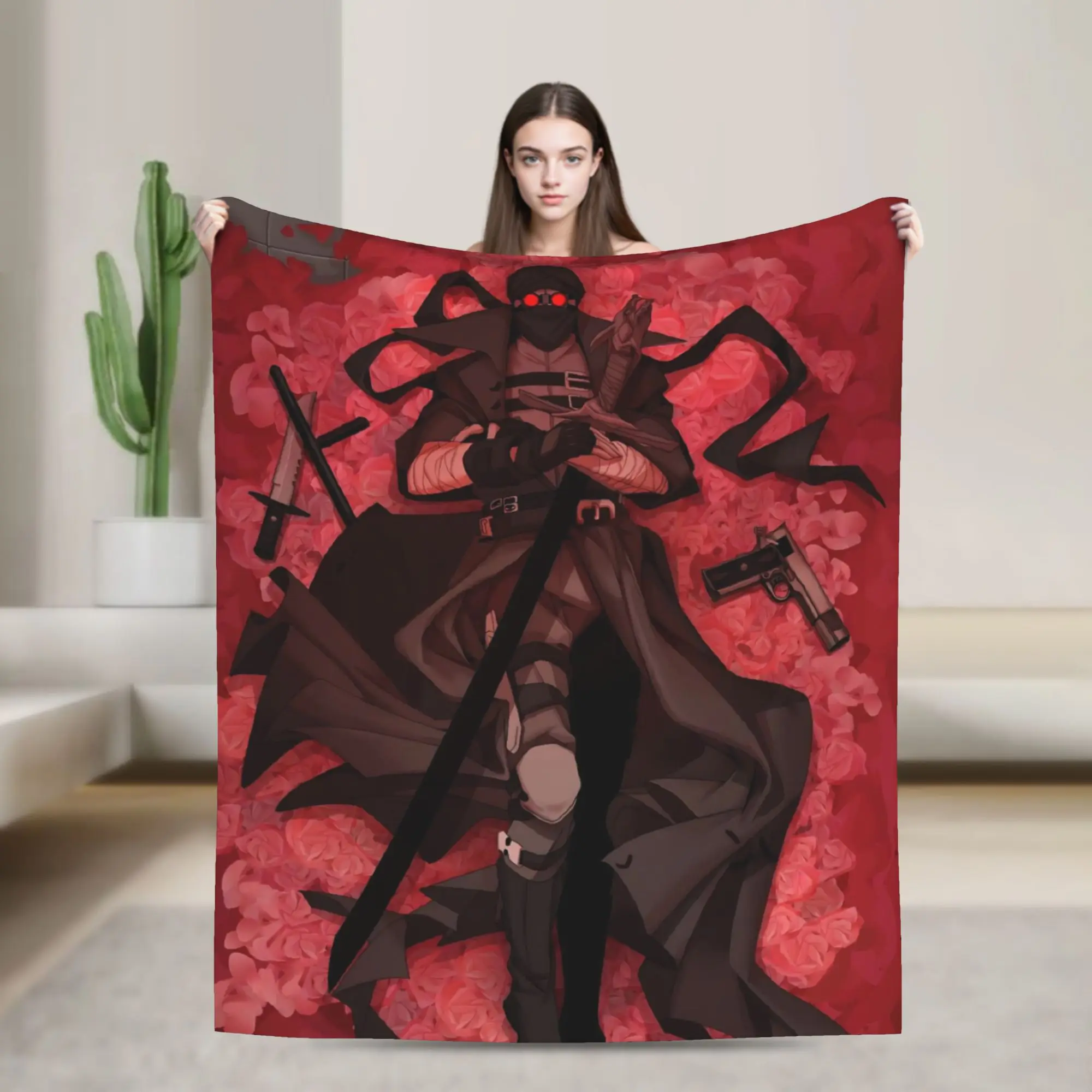MADNESS COMBAT Hank Blanket Multiple Sizes Soft Fuzzy Plush  Throw Blankets for Couch Sofa and Bed