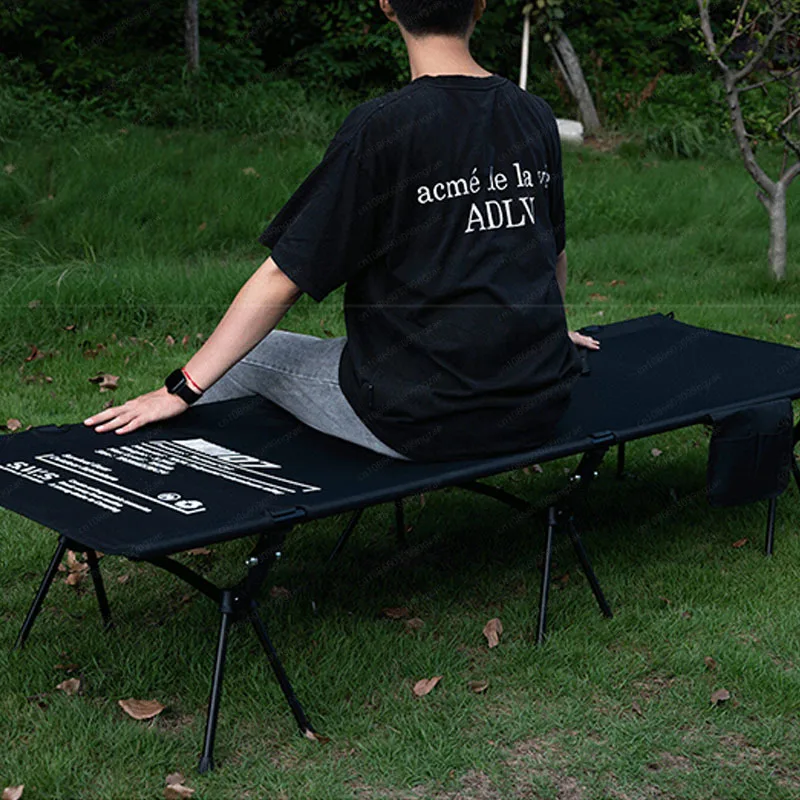 Wild trail camp bed, outdoor camping lunch break folding portable, widened extended lift bed view 5