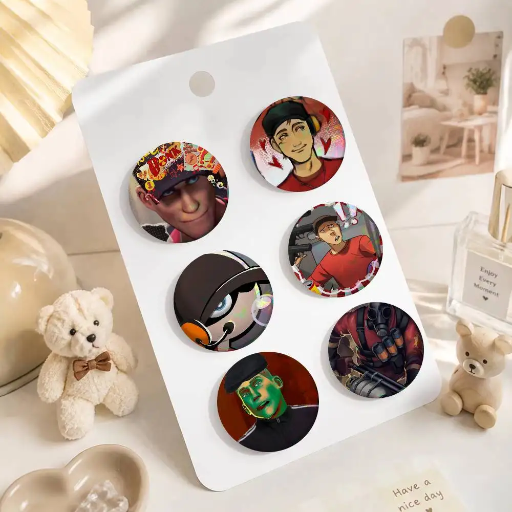 Classic Game Team Fortress 2 Scout  Creative Tinplate Soft Button Pins Animal Icon Brooch Lapel Backpack Badge Accessories Pin