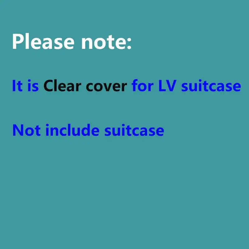 Lv-透明なPVCラゲッジケース,50 cm, 55 cm, 70cm,カバーは含まれていません