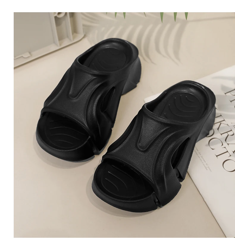 Sandali con suola spessa 7cm moda estiva all'aperto da donna Online scarpe da viaggio da spiaggia alla moda che aumentano l'altezza antiscivolo