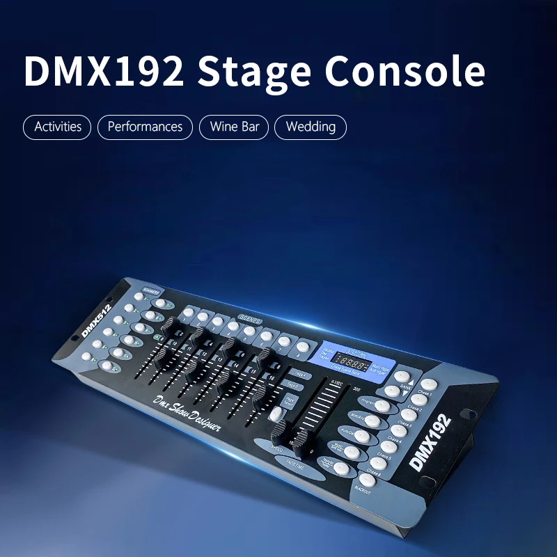 VKF Console 192 DMX Controller 512 Disco DJ DMX Stage Light Controllers For DMX Light DJ Party Light Beam Wash Lighting