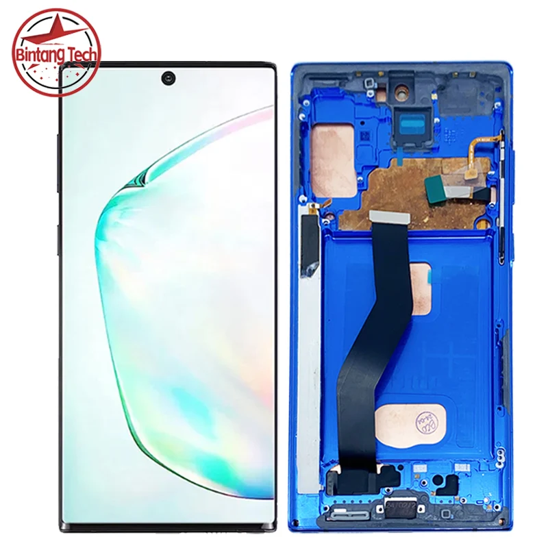 Note10+ Display Screen for Samsung Galaxy Note 10 Plus N975F Lcd Display Digital Touch Screen with Frame Replacement