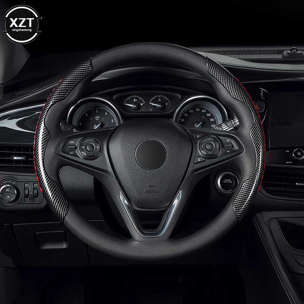2pcs/set Car Steering Wheel Cover Anti-slip Silicone Steering Protection Accessories Universal Steer Wheel Booster Cover For Car