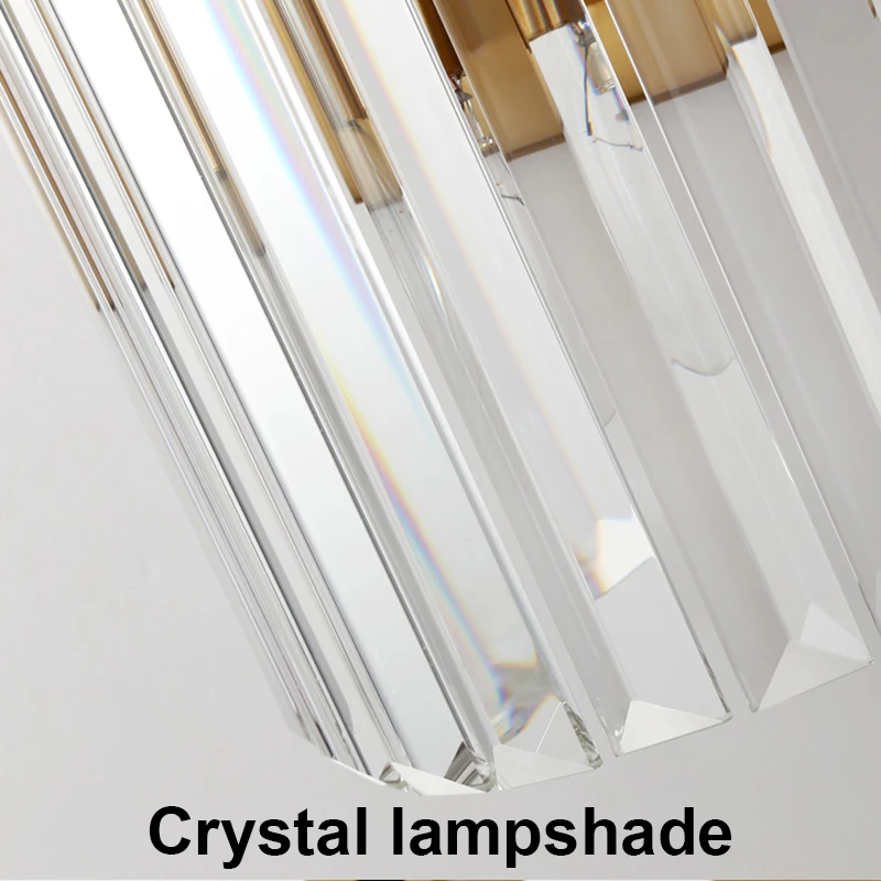 Light Luxury LED Wall Lamp Crystal Wall Light Modern Nordic Sconces Indoor Lighting Home Decor for Living Room Bedroom Bedside