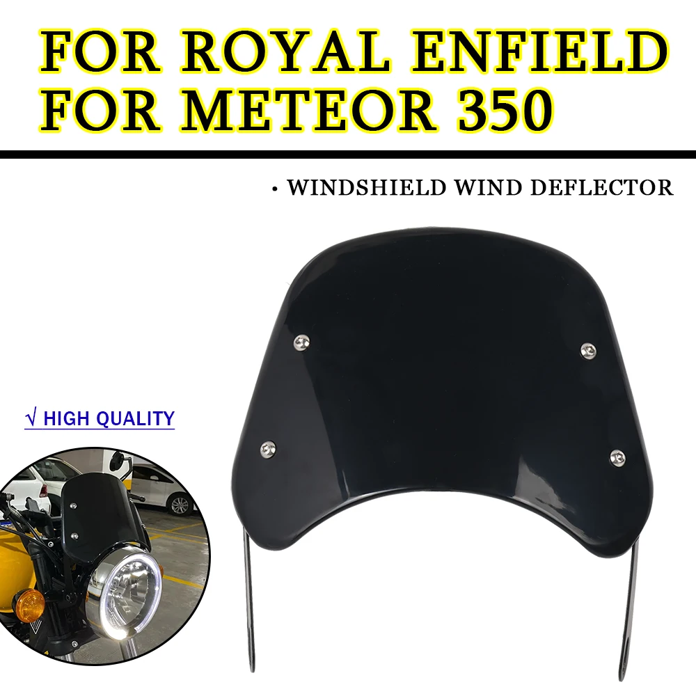 Motorcycle Modified Windscreen Windshield Wind Screen Deflector Cover Guard For Royal Enfield RoyalEnfield Meteor 350 Meteor350