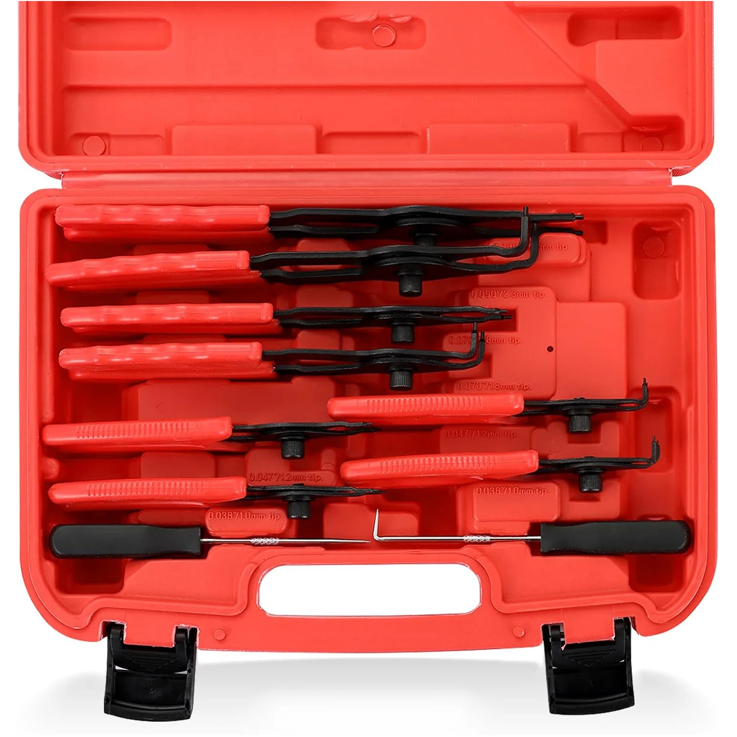11PCS Snap Ring Plier Set Internal & External Circlip Removal Tools with Bent & Straight Pliers Hook Pick for Automotive