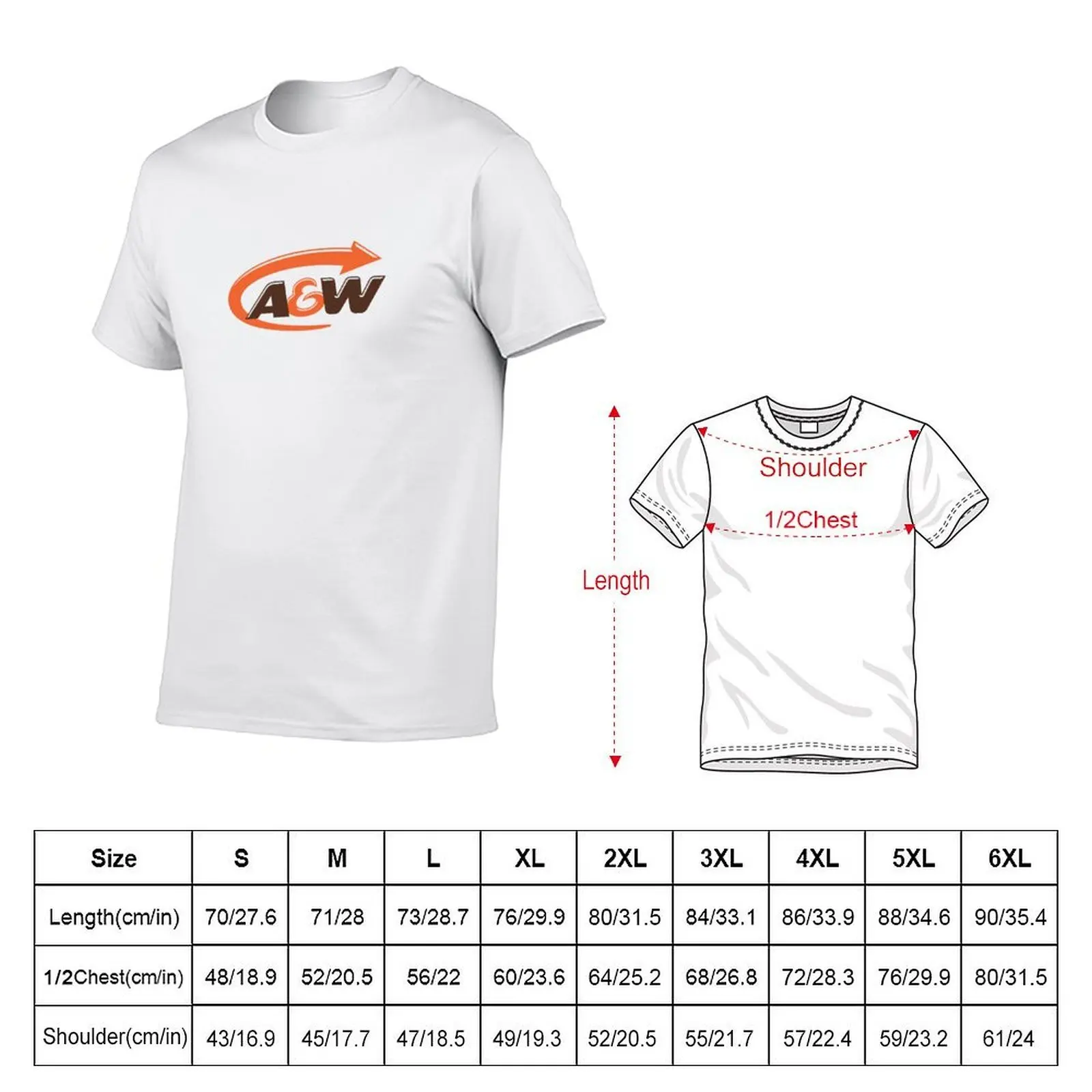 A&W Root Beer T-Shirt t shirts with prints man t shirts cotton T-Shirt