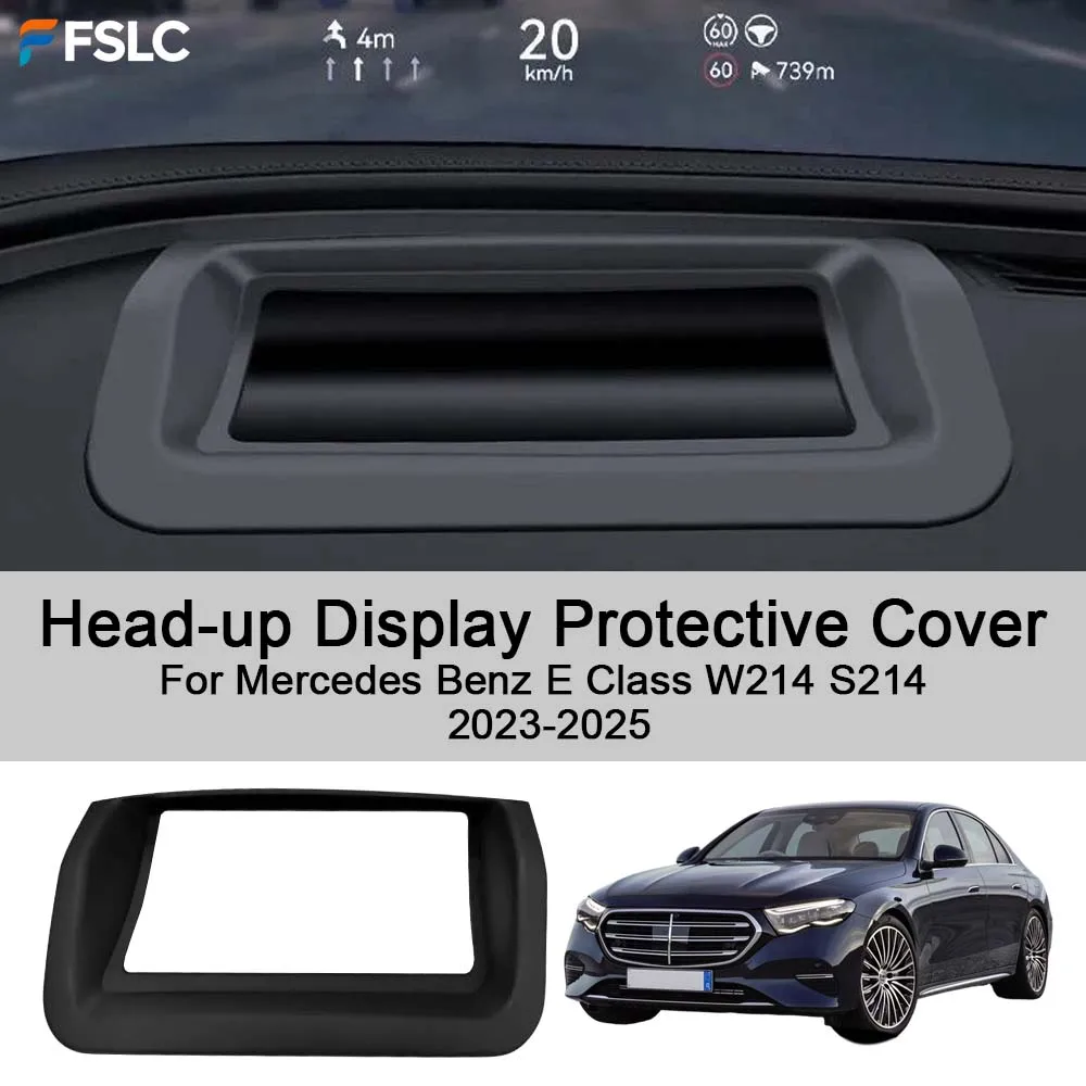 

Car Decoration Head up Display Protective Cover For Mercedes Benz E Class W214 S214 2023-2025 Black Car Upgrade