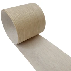 Lámina de chapa de madera de roble blanco Natural QC, artesanía de chapa de madera para restauración de muebles, mesas y altavoces estéreo, 18x250cm