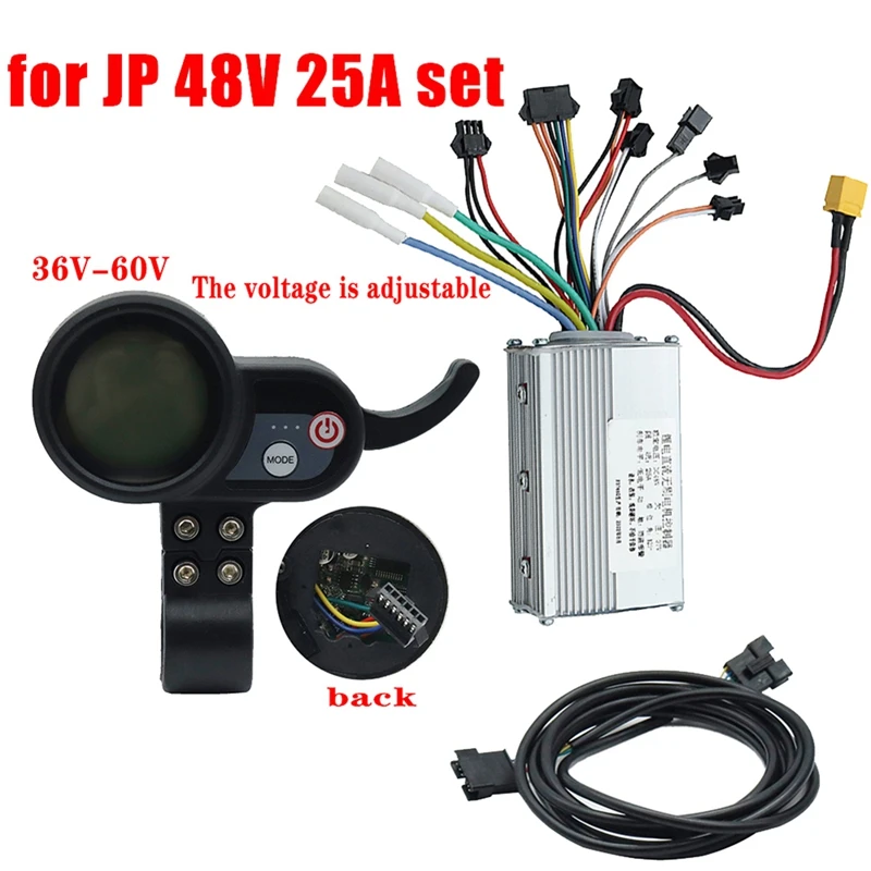For JP 48V 25A Controller Brushless Motor+36-60V Dashboard Meter Kit for JP Electric Scooter Accessories-A82Z