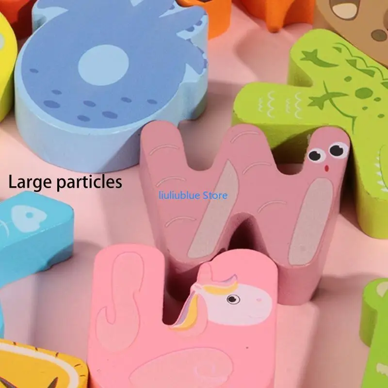 Trò chơi đánh vần và đọc chữ cái Đồ chơi thẻ màu chữ cái cho trẻ giáo dục sớm 62CF