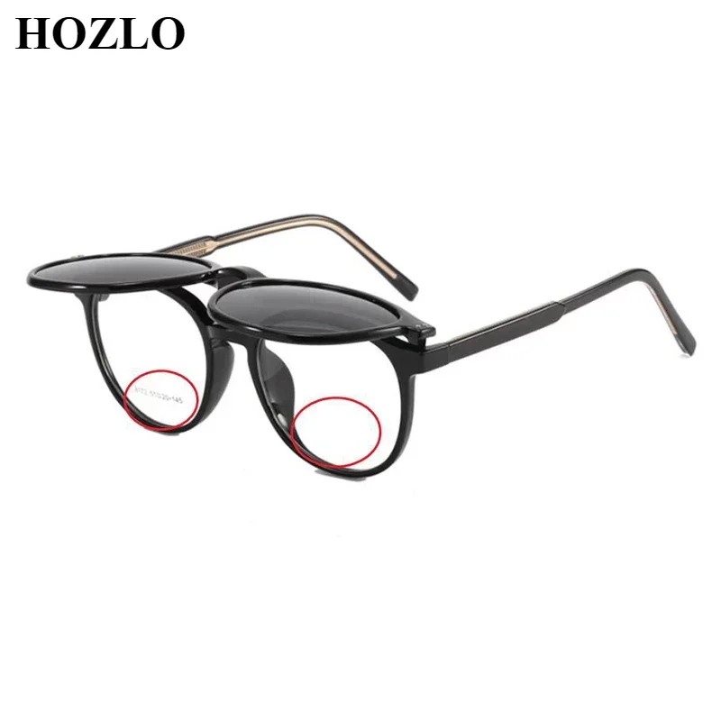 

New 2In1 TR90 Magnet Flips Cover Lens Polarized Bifocals Reading Sunglasses Women Men Hyperopia Dark Glasses Spectacles Gafas