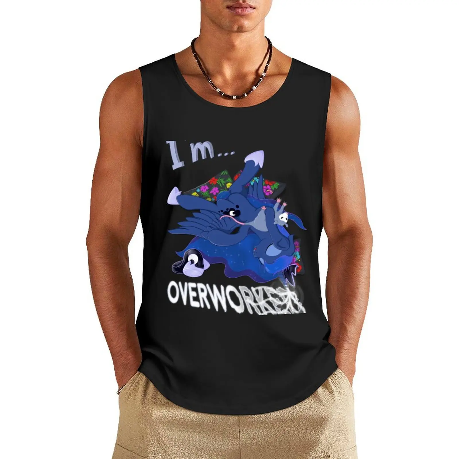 

I'm... Luna Tank Top clothes for men summer male top Men's summer clothes 2025 Man clothes for gym