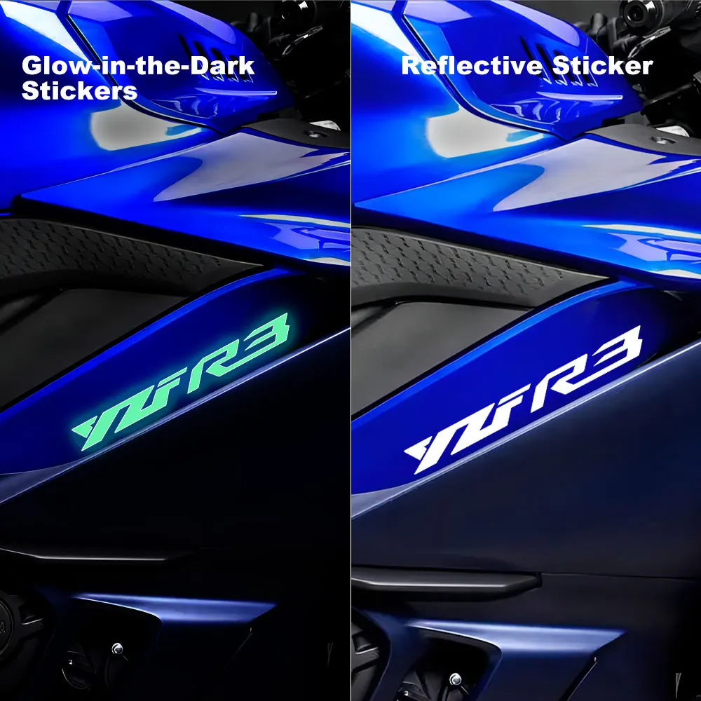 Наклейки на мотоцикл, светящиеся водонепроницаемые наклейки YZF R3, наклейка для Yamaha YZFR3, аксессуары 2015, 2016, 2017, 2018, 2019, 2020, 2022, 2023