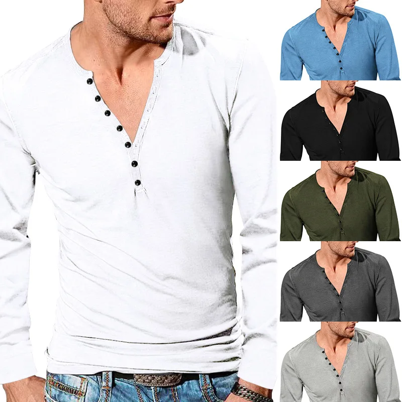 2023Men's Autumn T-shirt New T-shirt Men's Long Sleeve Versatile Underlay Men Clothing Streetwear T Shirt for Men Ropa One Piece