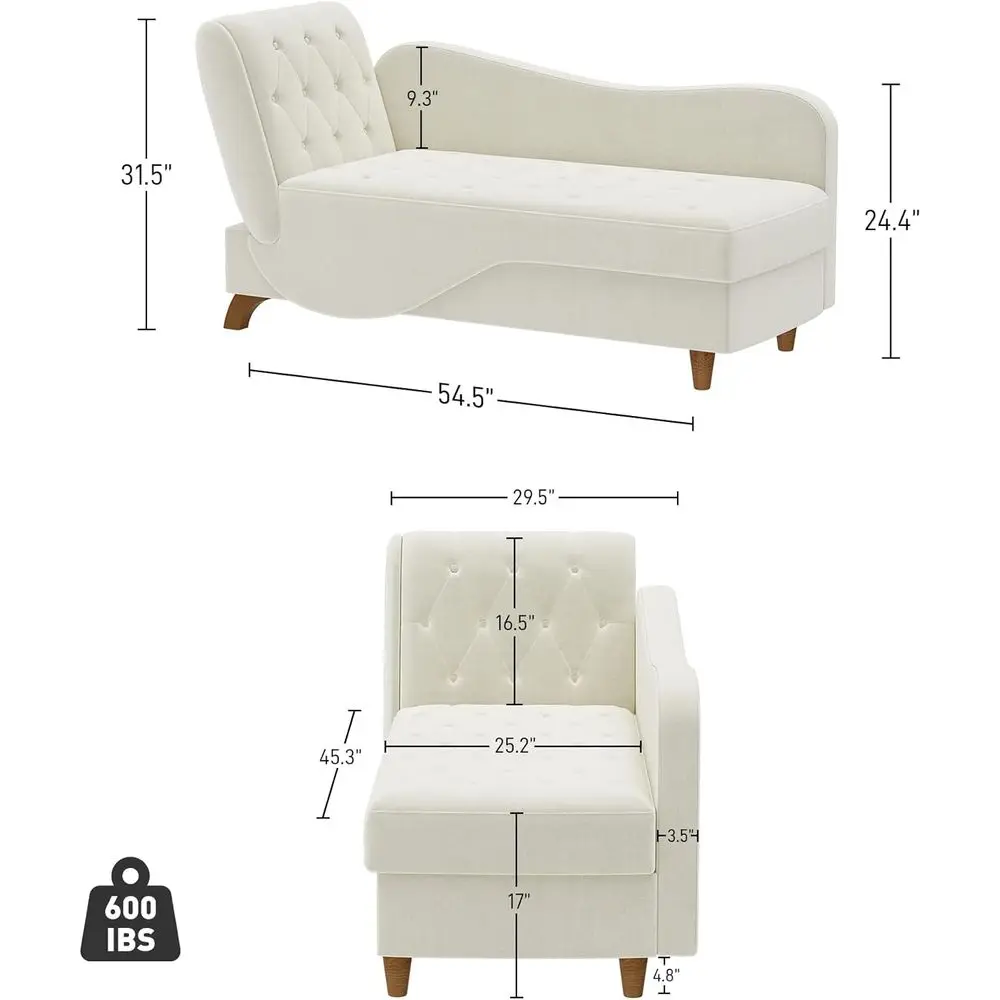 ChaiLounChair Indoor with Stora, Adjustale ackrest Recling Reading Chair Sleeper Soa ed with Pillow, 3 in 1 Veet uton LounChair