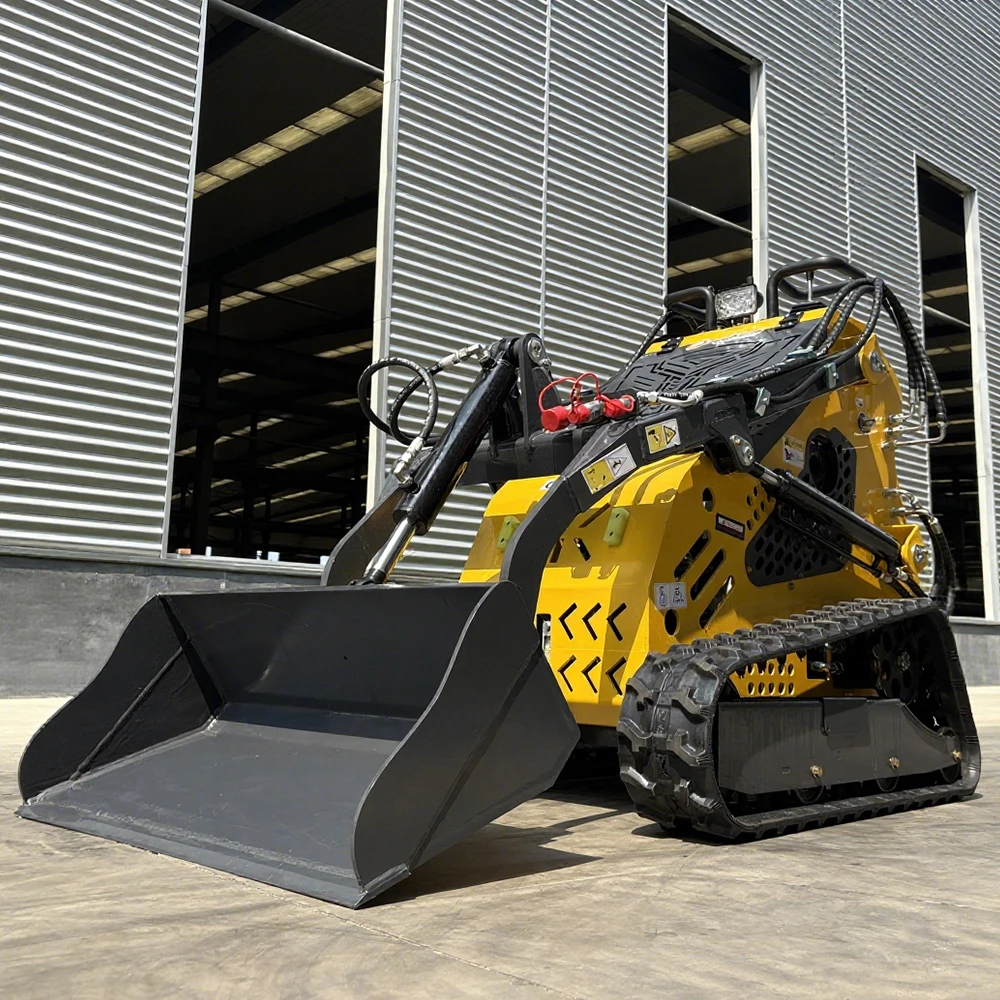 

Factory Direct in Stock Small Skid Steer Loader Multi-Functional Tracked Mini Loaders
