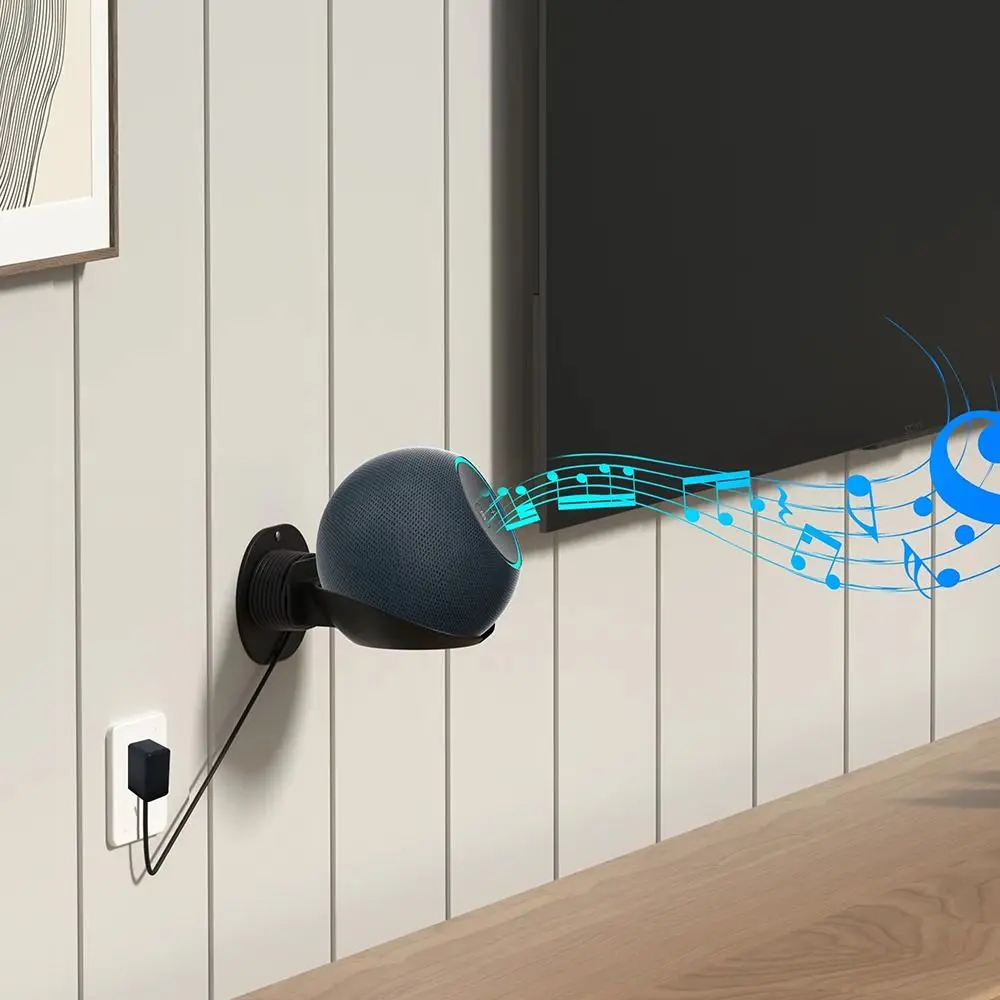 1Pcs ABS Speaker Wall Mount Bracket Cable Management Space Saving Speaker Holder Stand Wall Mounted White Black