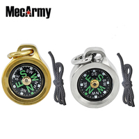 MecArmy Compass CMP T/B Compass Keychain Titanium / Brass Direction Identity Compass Outdoor Compass