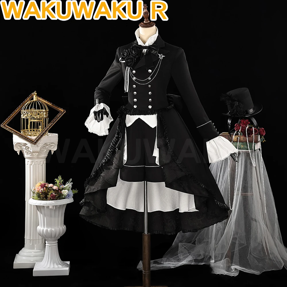 

В НАЛИЧИИ: Костюм для косплея Сиэля Фантомхайва (аниме) 【S-2XL】WakuWaku-R. Мужской черный костюм Сиэля Фантомхайва для косплея, большие размеры.