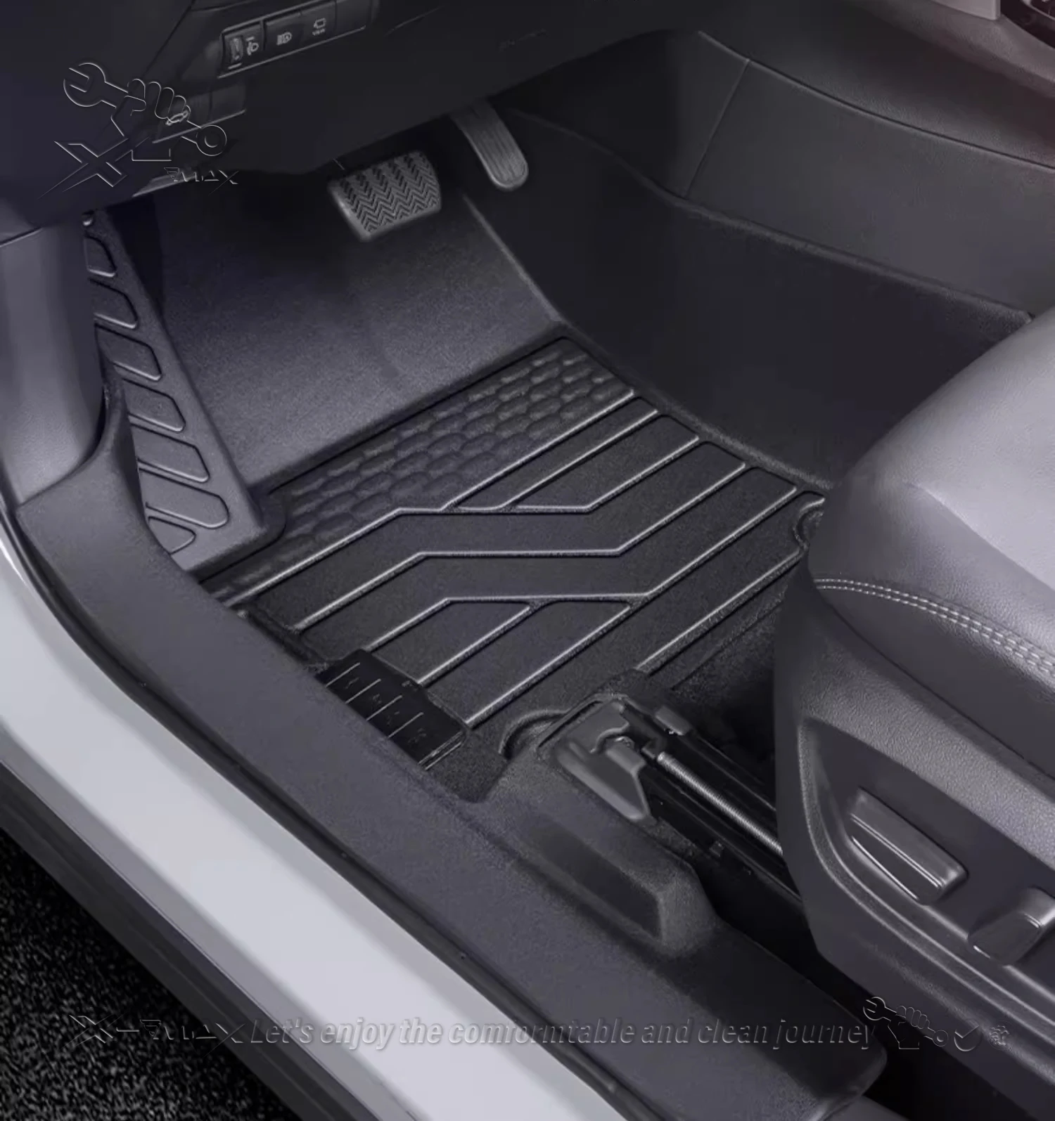 Left-hand Drive Car Floor Mat For Toyota FRONTLANDER 2022 Full Surround Foot Mat Automotive Floor Mat Floor Liner Water-proof