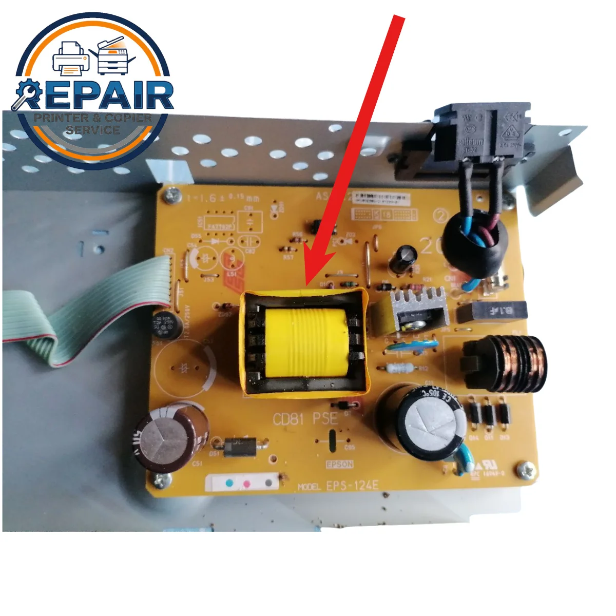 1PC EPS-124E CD81 C698 220V Power Supply Board for Epson T1100 T1110 ME1100 C1100 WF1100 B1100 L1300 ET14000 3-Month Warranty