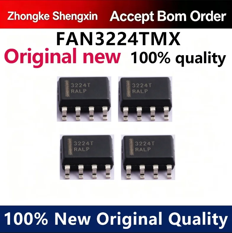 （5pcs-10pcs）Brand new original imported FAN3224TM silk screen 3224T SOP-8 bridge low side gate driver